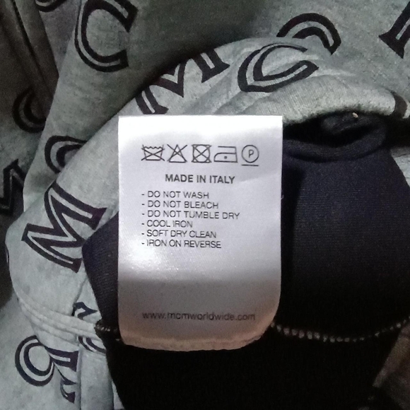 MCM Logo Patterned Runaway Bomber Check It Very Rare Nice Thick High Quality 2X - Picture 6 of 6